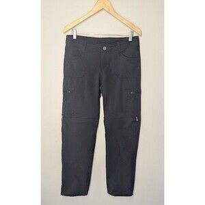 Kuhl Pants Womens 10 Reg Horizon Convertible Black Hiking Outdoors Trail 6297